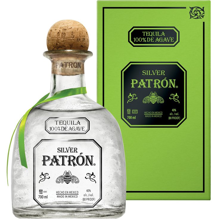 TEQUILA SILVER 100% AGAVE, 70CL PATRON