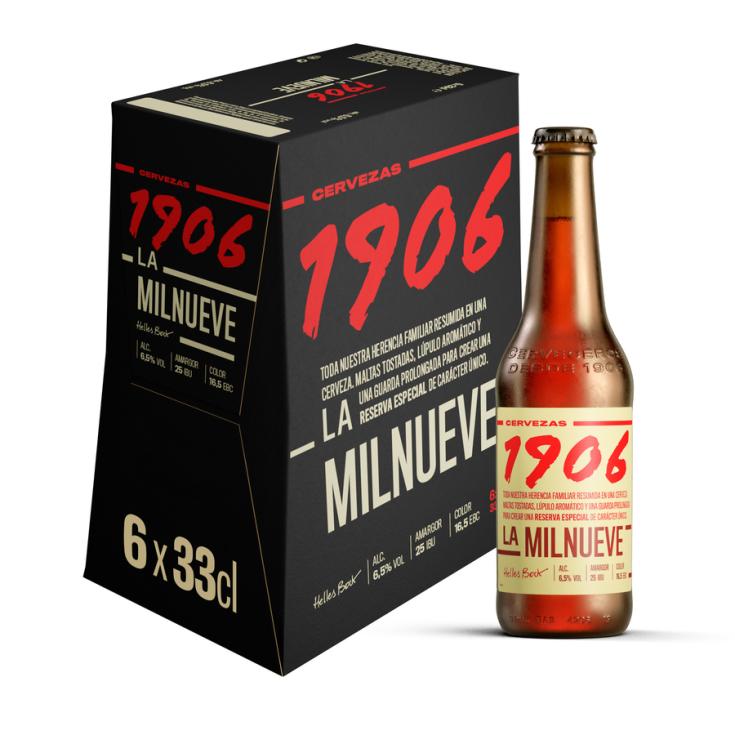 CERVEZA 1906 RESERVA, 6X250ML ESTRELLA DE GALICIA