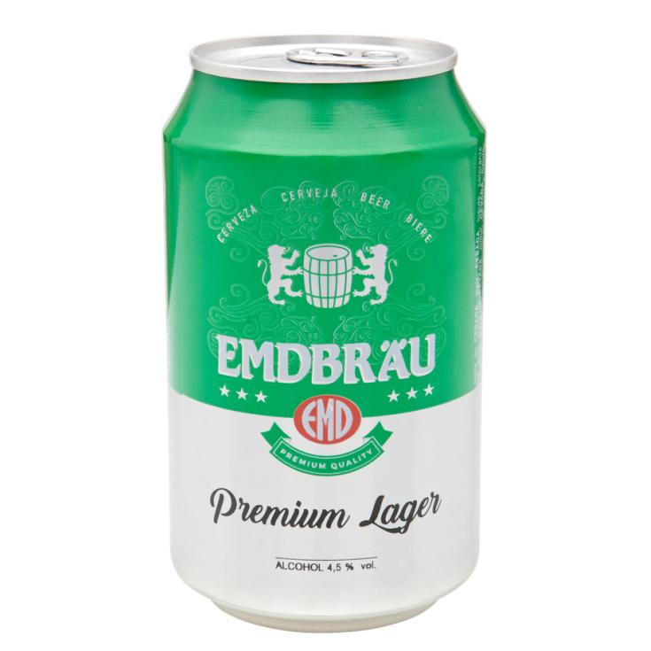 CERVEZA PREMIUM LAGER, 330ML EMDBRAU