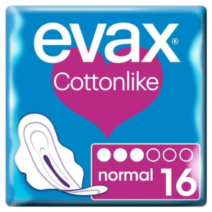 COMPRESA COTTON LIKE ALAS NORMAL, 16UD EVAX