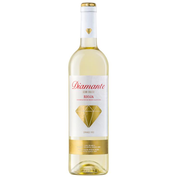 VINO BLANCO SEMI DULCE D.O.RIOJA, 750ML DIAMANTE