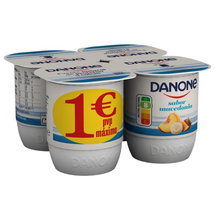 YOGUR SABOR MACEDONIA, 4X120G DANONE