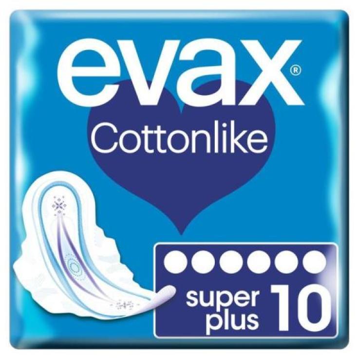 COMPRESA COTTONLIKE ALAS SUPER PLUS, 10U EVAX