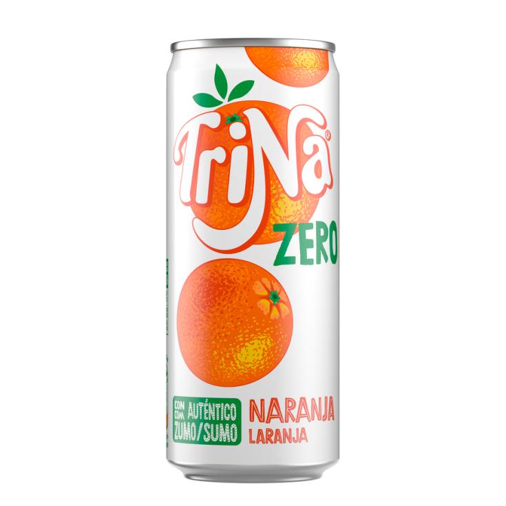 REFRESCO DE NARANJA SIN AZUCAR, 330ML TRINA