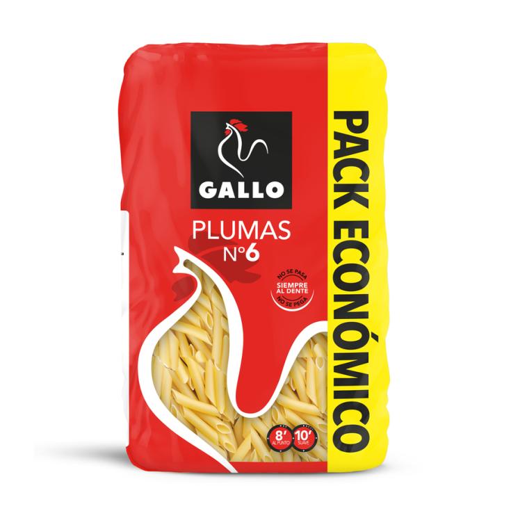 MACARRONES PLUMA 6, 900GR GALLO