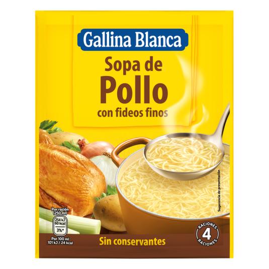 SOPA POLO CON FIDEOS, 80GR GALLINA BLANCA
