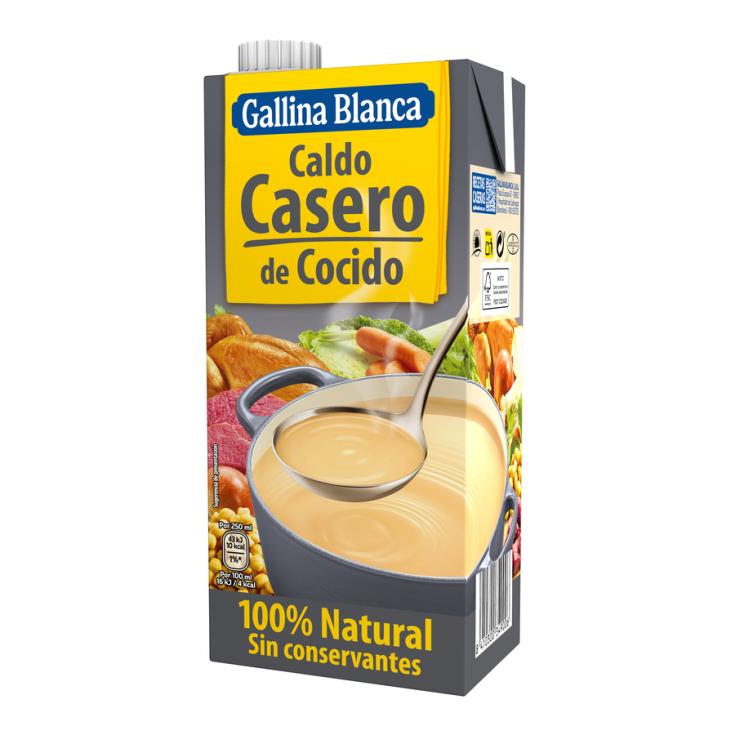 CALDO CASERO DE COCIDO, 1L GALLINA BLANCA