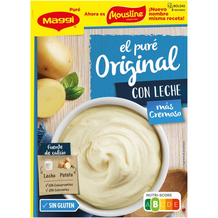 PURE DE PATATA CON LECHE, 230G MOUSLINE