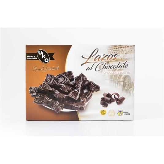LAZOS DE HOJALDRE Y CHOCOLATE, 300G UKO