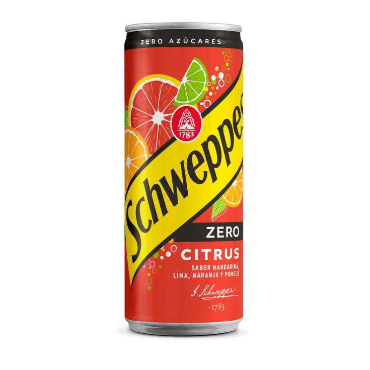 REFRESCO CITRUS ZERO, 330ML SCHWEPPES