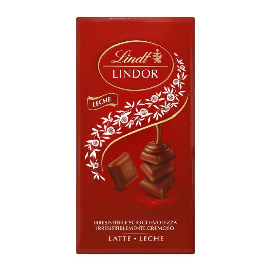 CHOCOLATE CON LECHE LINDOR 100, GR. LINDT