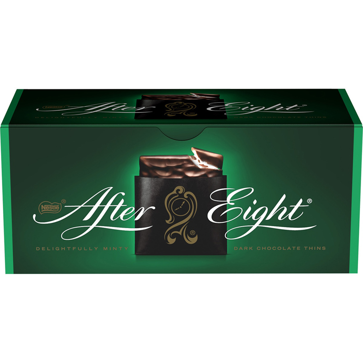 LAMINAS CHOCOLATE Y MENTA AFTER EIGHT, 200G NESTLE