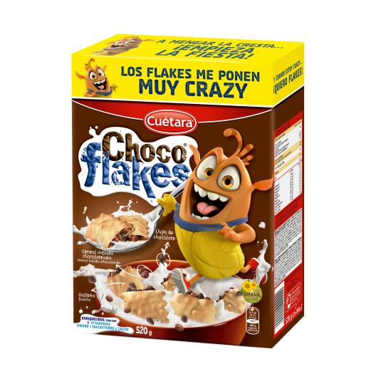 CHOCO FLAKES, 520G CUETARA