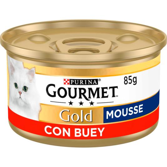 GOLD MOUSSE BUEY, 85 GR PURINA ONE