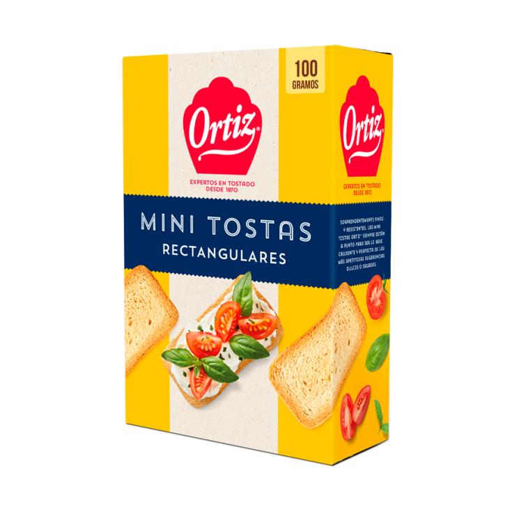 MINI TOSTAS RECTANGULARES, 100GR PAN ORTIZ