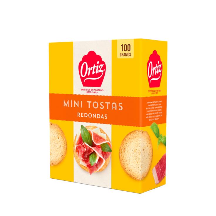 MINI TOSTAS REDONDAS, 100GR PAN ORTIZ