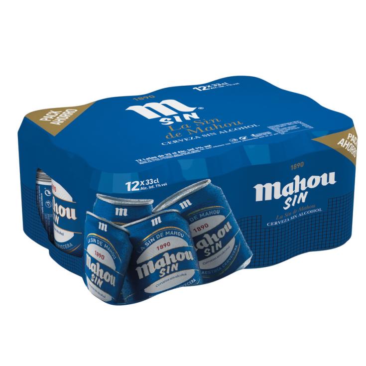 CERVEZA SIN ALCOHOL, 12X330ML MAHOU