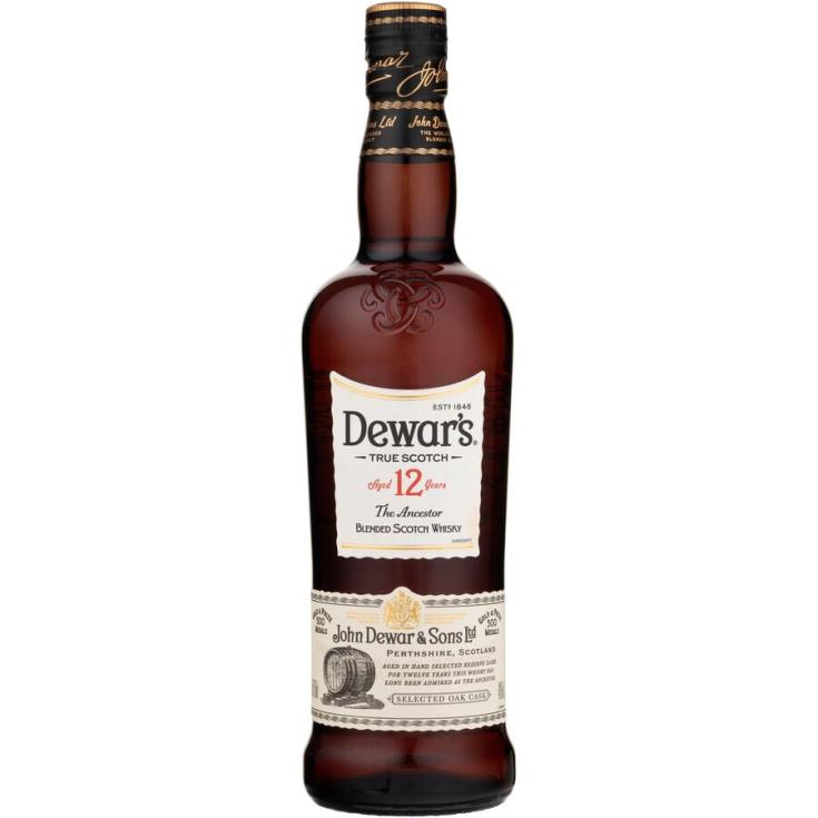 WHISKY DEWARS 12 AÑOS, 70CL DEWARS