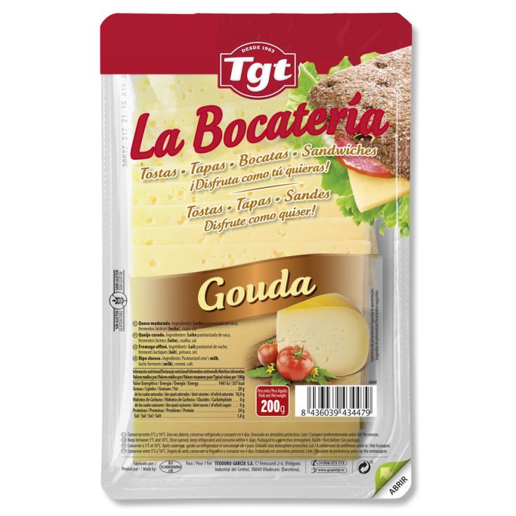 QUESO GOUDA LONCHAS , 200G TGT