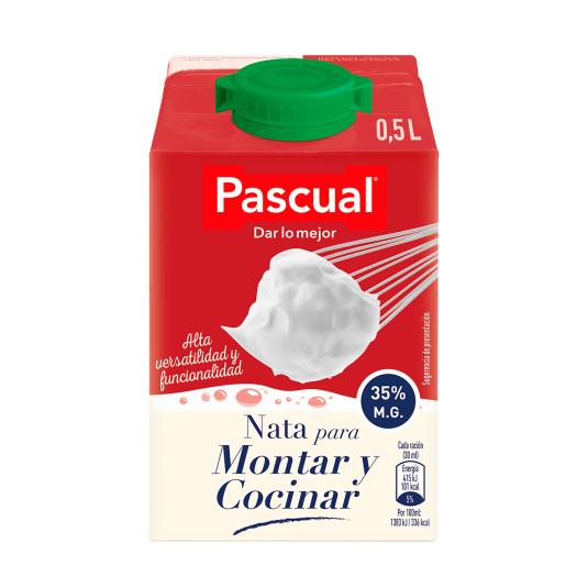 NATA LIQUIDA PARA MONTAR 35%, 500ML PASCUAL