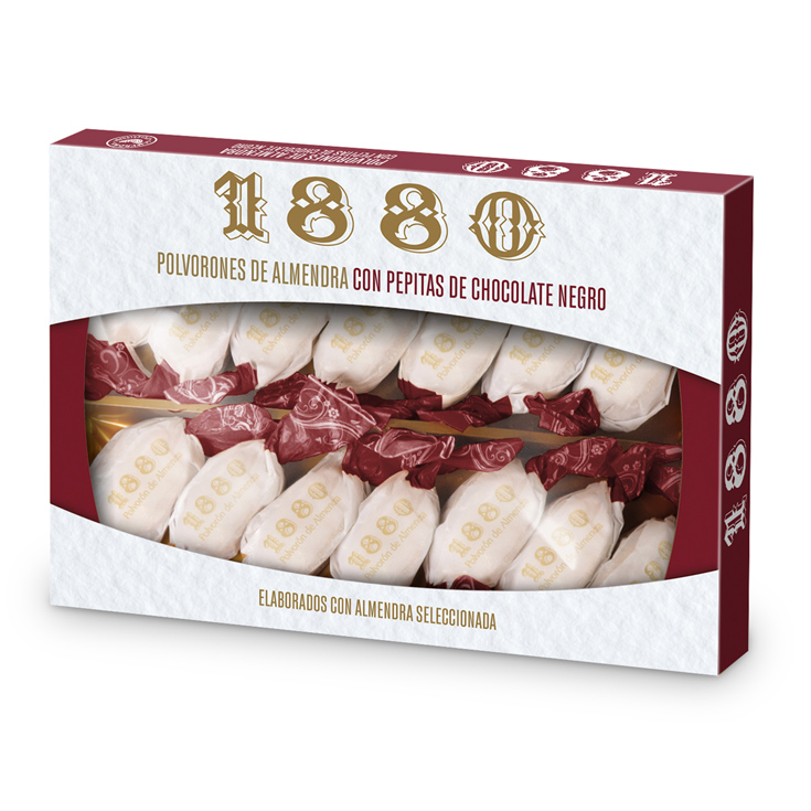 POLVORONES DE ALMENDRA CON CHOCOLATE, 310G 1880