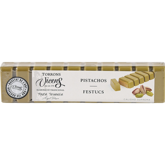 TURRON PISTACHO ESPECIAL, 300G VICENS