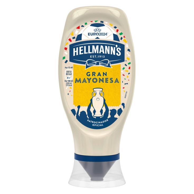 MAYONESA BOCAABAJO, 430ML HELLMANS