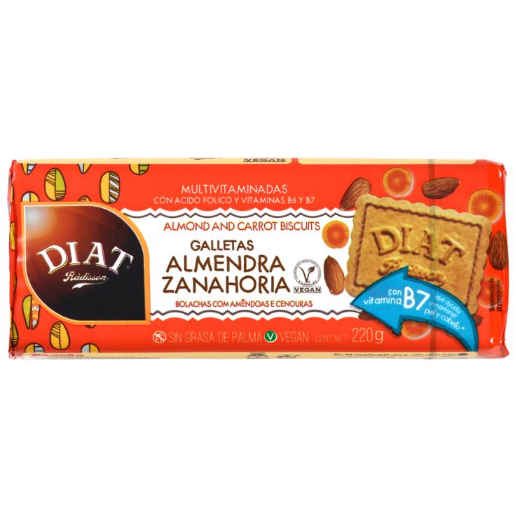 GALLETAS ALMENDRA Y ZANAHORIA , 220G DIAT RADISSON