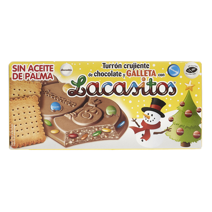 TURRON DE LACASITOS CON GALLETA, 215G LACASA