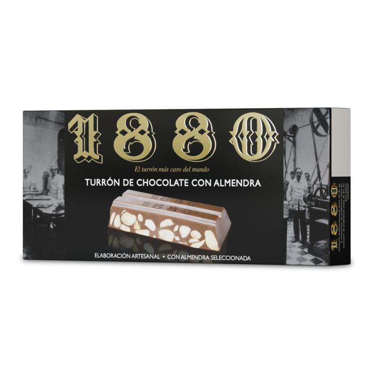 TURRON DE CHOCOLATE Y ALMENDRA, 250G 1880