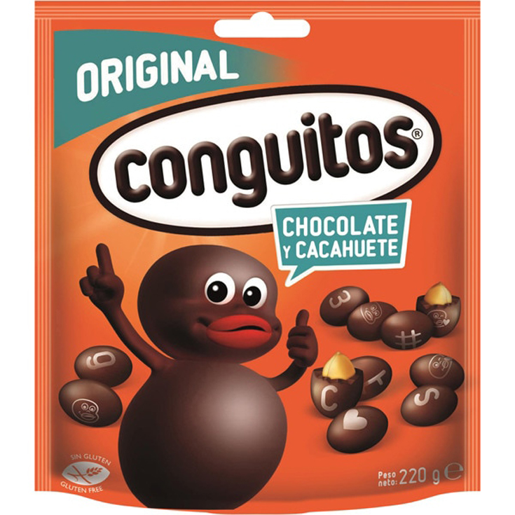 CACAHUETES CON CHOCOLATE CON LECHE, 220G CONGUITOS