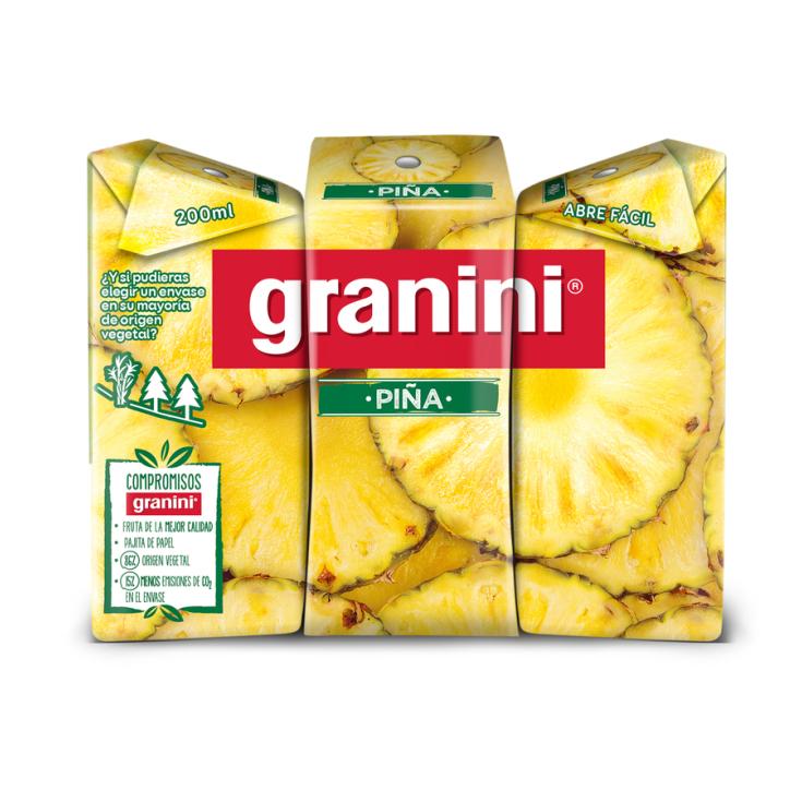 ZUMO DE PIÑA 100%, 3X200ML GRANINI