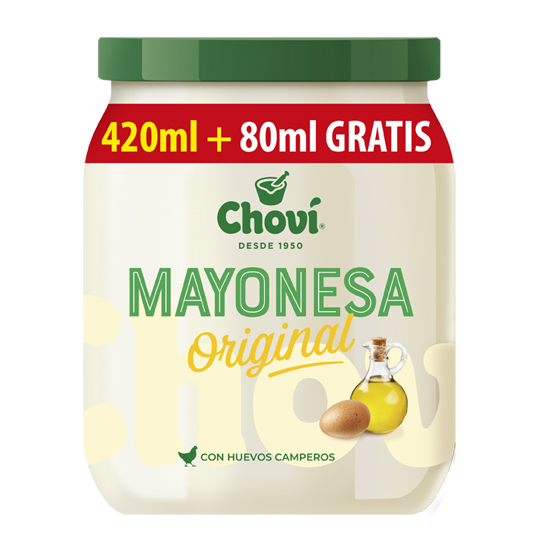 MAYONESA CLASICA, TARRO 420+80ML CHOVI