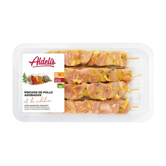 PINCHO POLLO ESTILO ANDALUZ , 310G ALDELIS