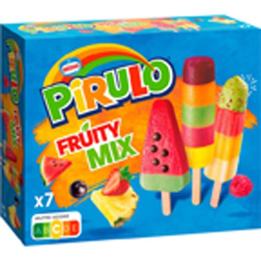 FRUITY MIX HELADO SABOR FRUTAS, 7UD PIRULO