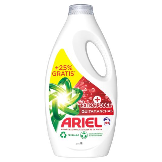 DETERGENTE LIQUIDO EXTRA PODER, 24+6 ARIEL