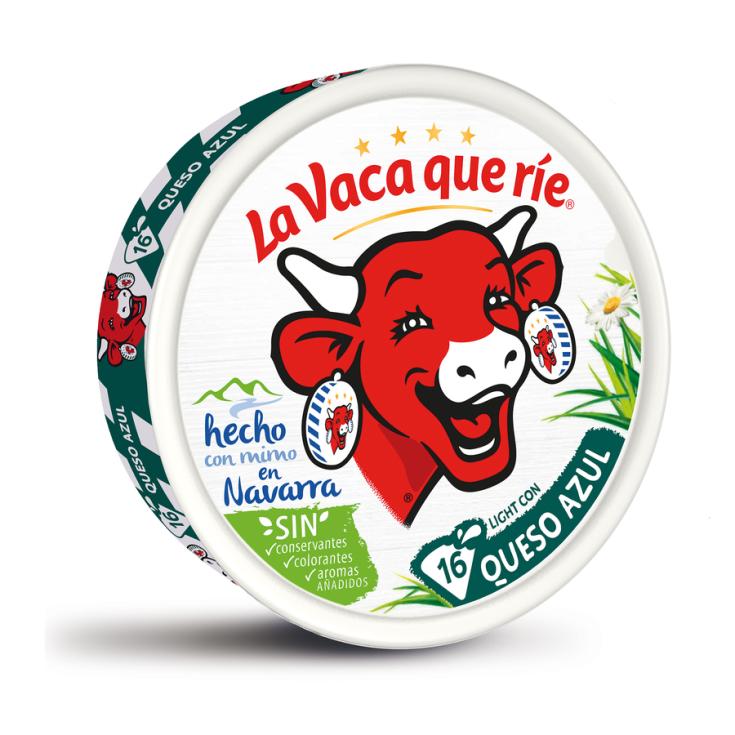 QUESO AZUL PORCIONES 16U, 250G VACA QUE RIE