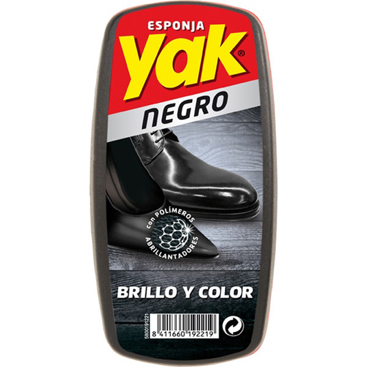 ESPONJA AUTOBRILLANTE PARA CALZADO NEGRO YAK