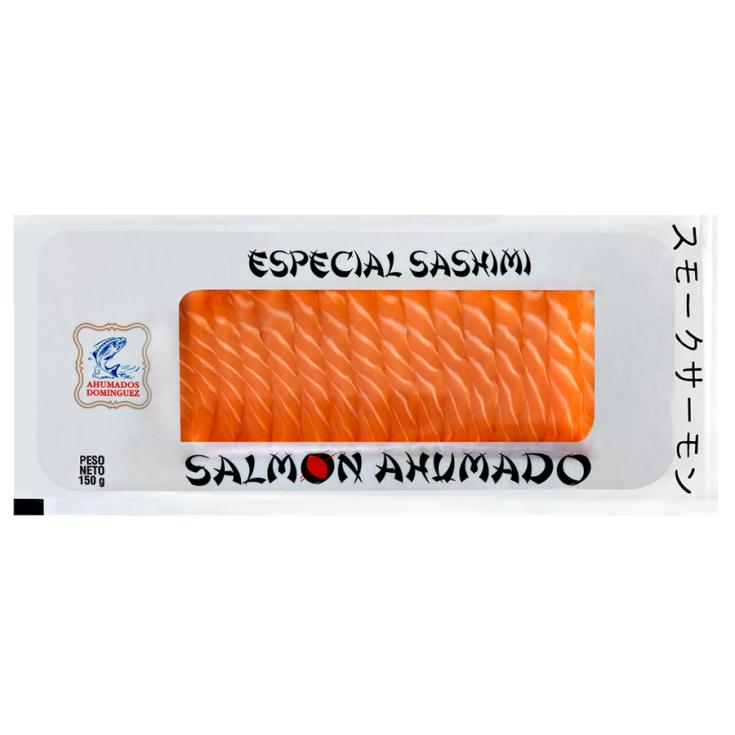 SALMON AHUMADO ESPECIAL SASHIMI, 150G AHUMADOS DOMINGUEZ