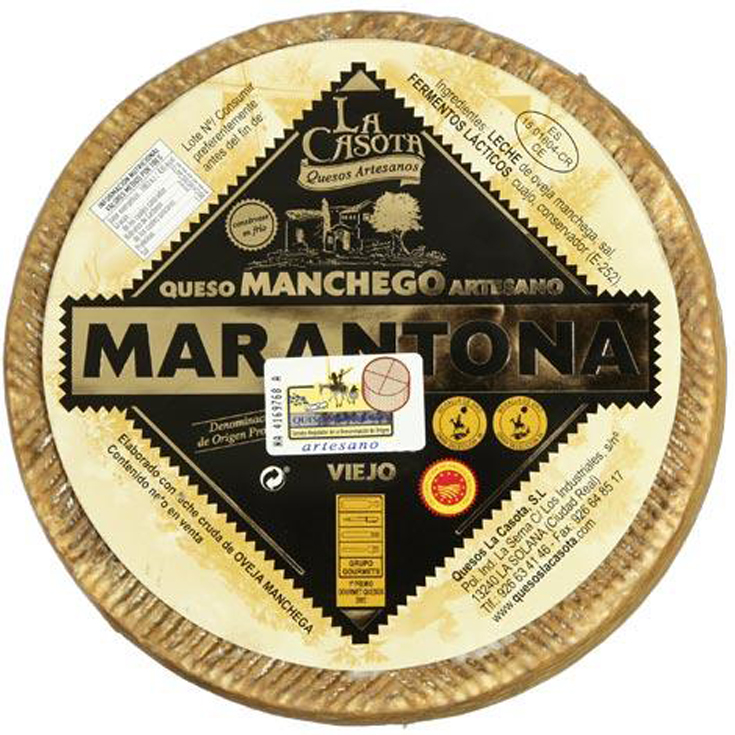 QUESO MANCHEGO DO OVEJA LECHE CRUDA MARANTONA