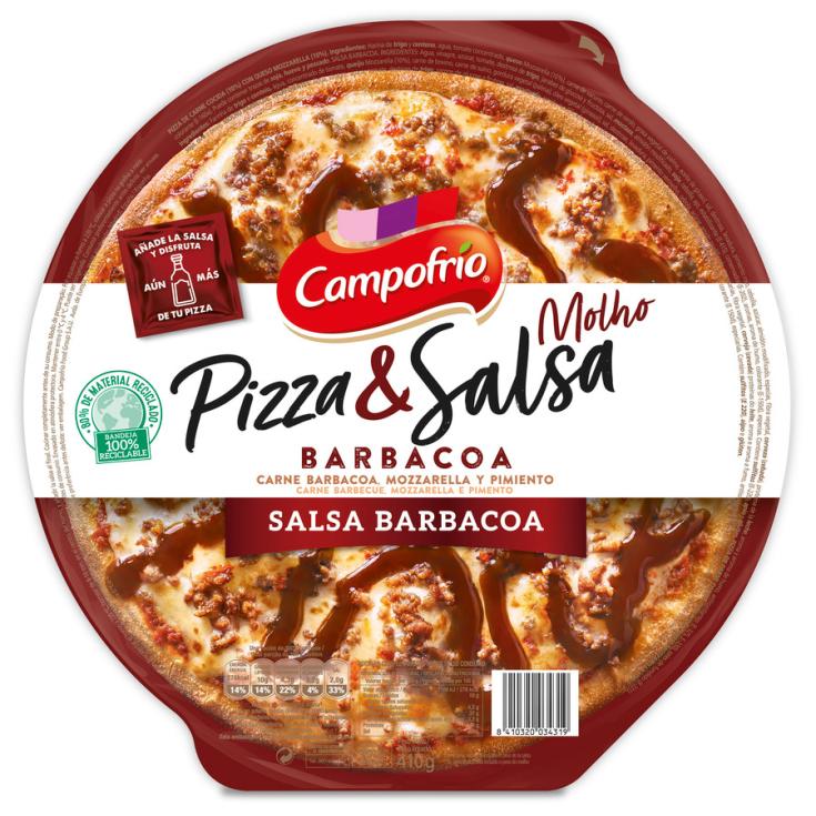 PIZZA SALSA BARBACOA, 410GR CAMPOFRIO