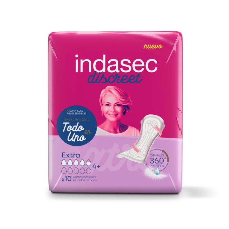 COMPRESA INCONTINENCIA EXTRA, 10UD INDASEC