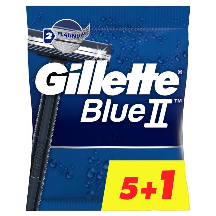 MAQUINA DESECHABLE BLUE II, 5UD + 1UD GILLETTE