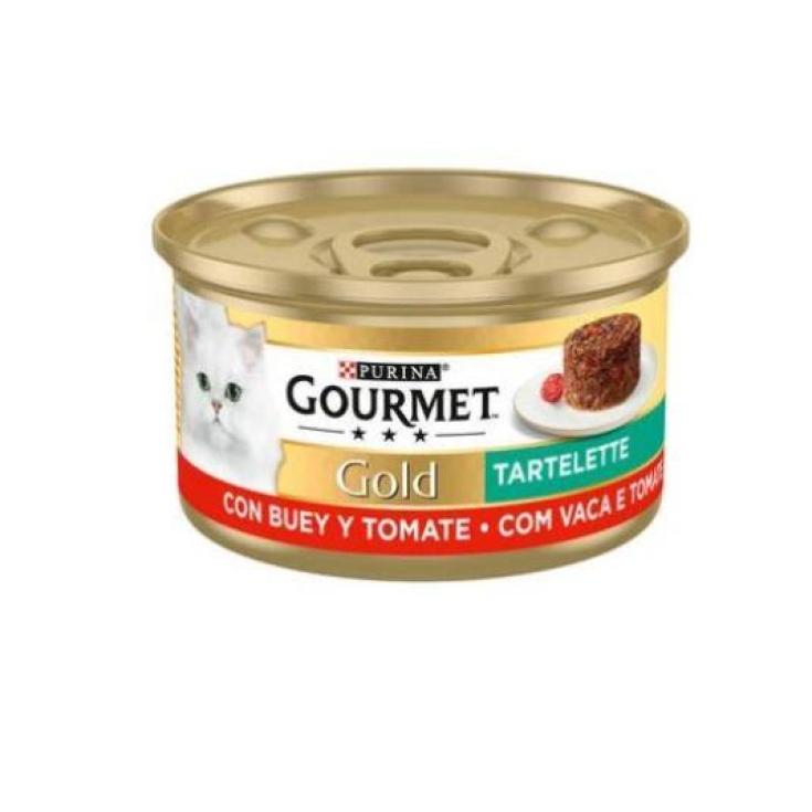 GOLD TARTELETTE BUEY TOMATE, 85 GR PURINA ONE