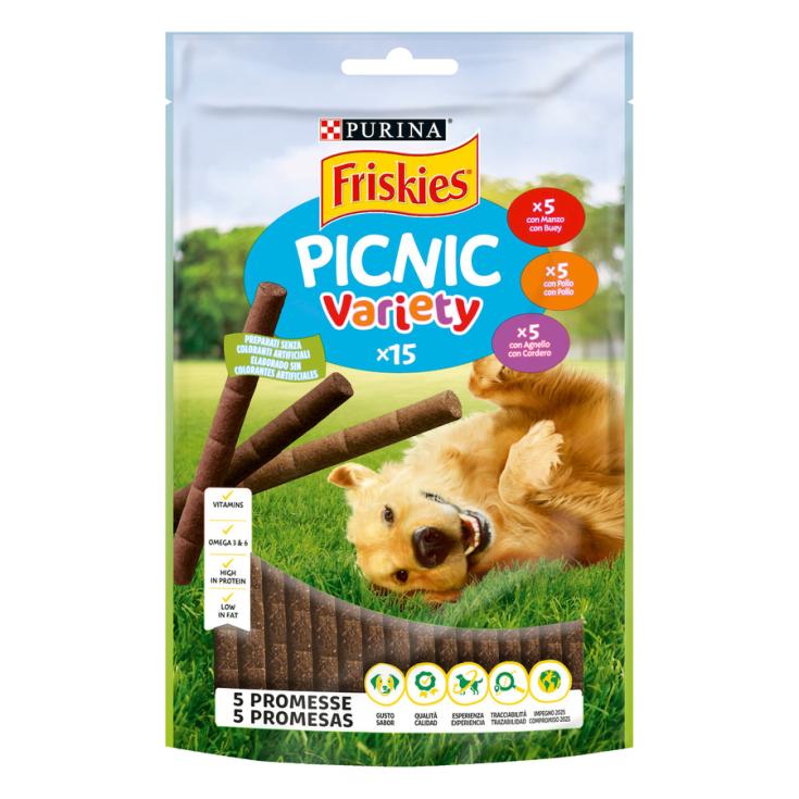 SNACK PERRO PICNIC VARIETY, 126GR FRISKIES