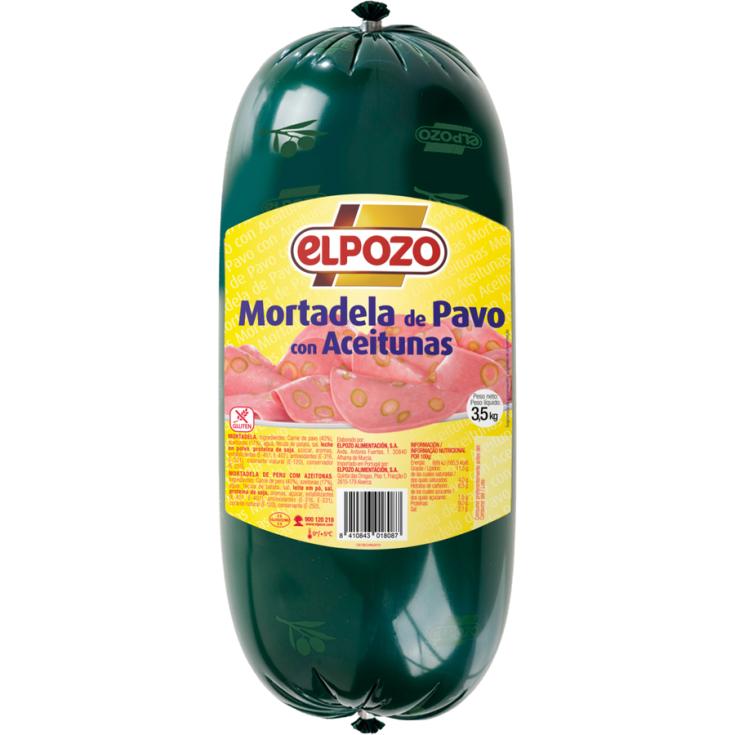 MORTADELA DE PAVO CON ACEITUNAS, KG EL POZO