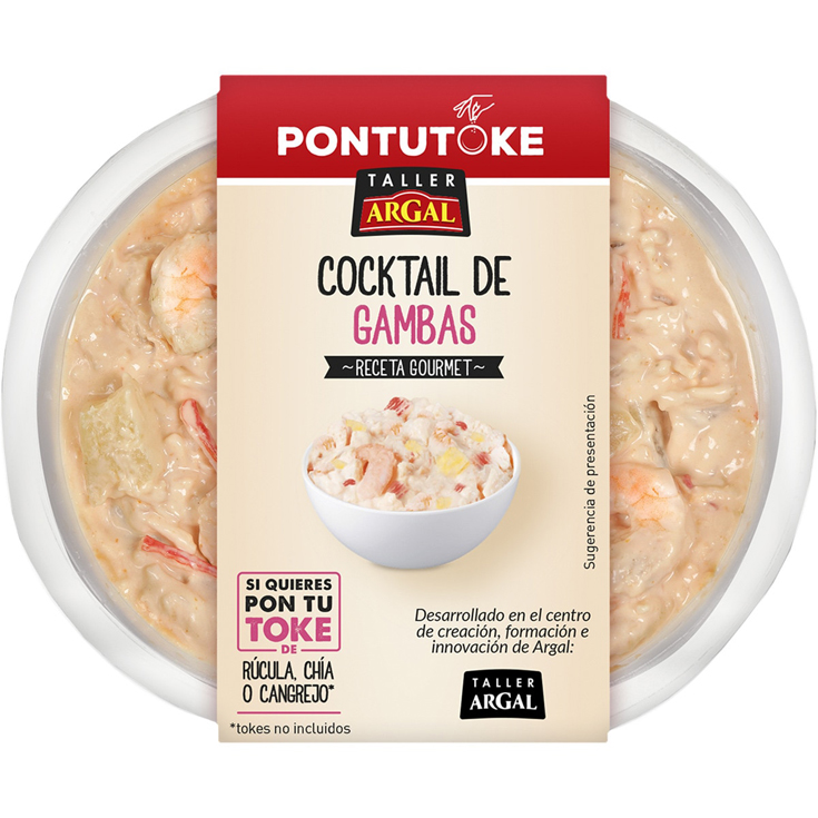 ENSALADA COCKTAIL DE GAMBAS , 240G ARGAL