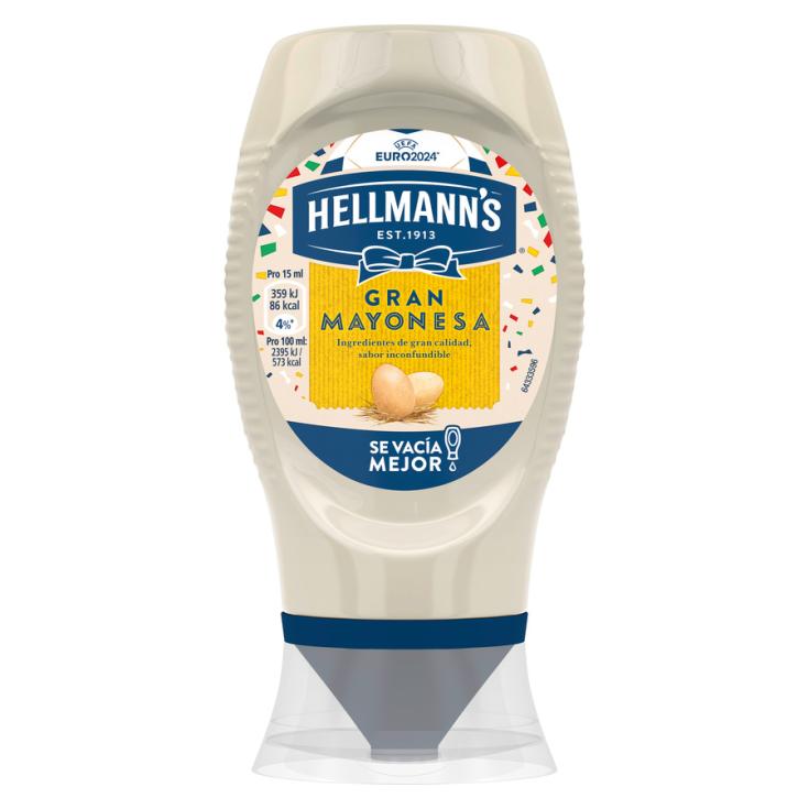 MAYONESA BOCABAJO, 250ML HELLMANS