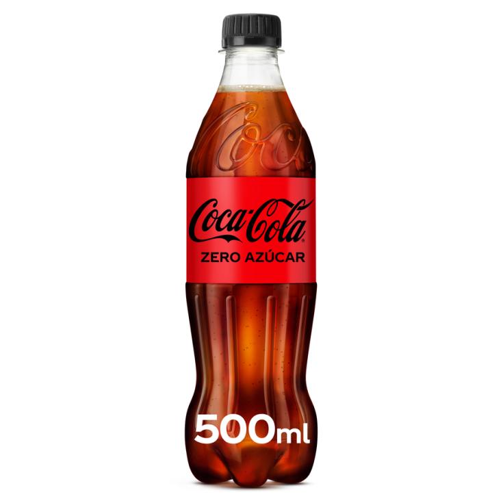 REFRESCO DE COLA ZERO, 500ML COCA COLA