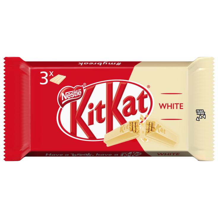 BARRITAS DE CHOCOLATE BLANCO, 3X41G KITKAT